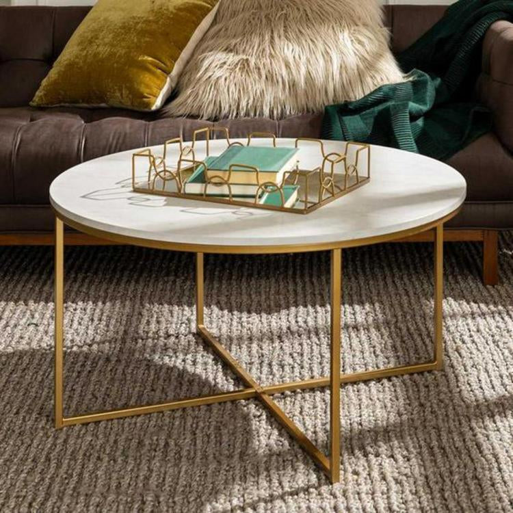 Center table for drawing room Coffee Table Cocktail Tables With iron Base and MDF High GLOSS Top