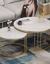Center table set for drawing room Nesting Coffee Table Cocktail Tables With iron Base and MDF High Gloss Top