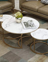 Center table (Set Of 3) for drawing room Nesting Coffee Table Cocktail Tables With iron Base and MDF High Gloss Top