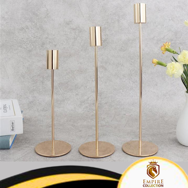 SET OF 3 Candle Holders Stand for home office and dinning table EMPIRE COLLECTION