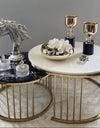 Center table set for drawing room Nesting Coffee Table Cocktail Tables With iron Base and MDF High Gloss Top