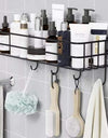 Bathroom Storage Hanging Shelf Wall Mounted With Hooks by Empire Collections