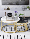 Center table set for drawing room Nesting Coffee Table Cocktail Tables With iron Base and MDF High Gloss Top