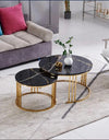 Center table set for drawing room Nesting Coffee Table Cocktail Tables With iron Base and MDF High Gloss Top