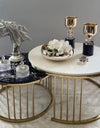 Center table set for drawing room Nesting Coffee Table Cocktail Tables With iron Base and MDF High Gloss Top