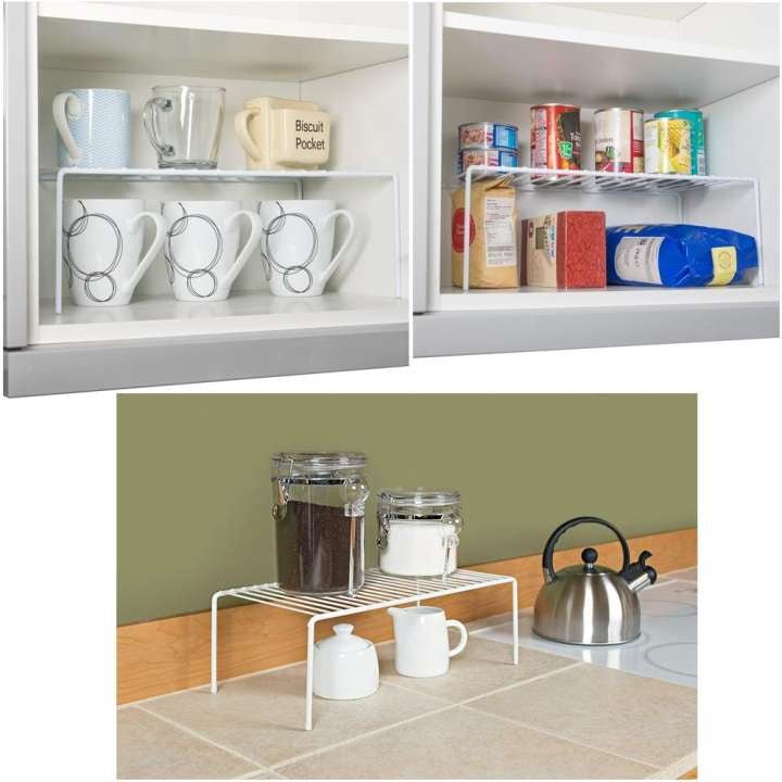 Kitchen Accessories Storage Inside Cabinet Desktop Rack Shelf Organizer