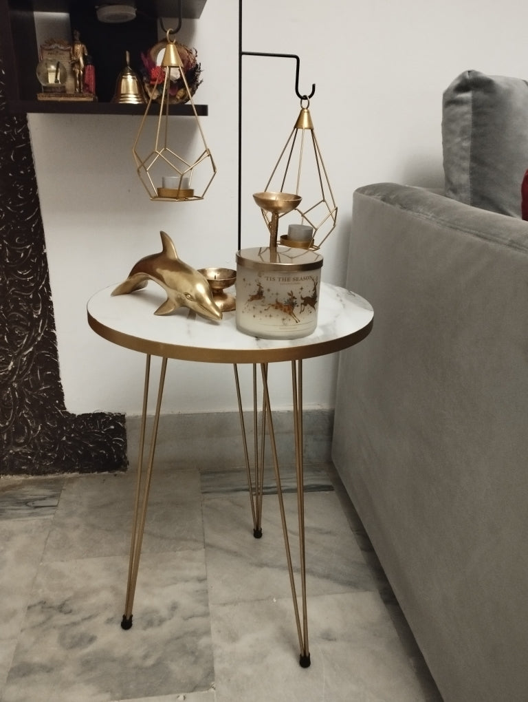 1 Pcs / Set of 3 Round Coffee Table HIGH Gloss Nesting End Tables - Round Wood Stacking Coffee Side Accent Tables with Metal Legs for Living Room, Home Office, Nightstands for Bedroom, 3 Piece Nesting Table set